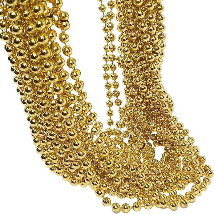 LUV HER Beaded Necklaces 24-Pack – Party Accessories for Girls & Women – Festive Dress-Up & Pretend Play