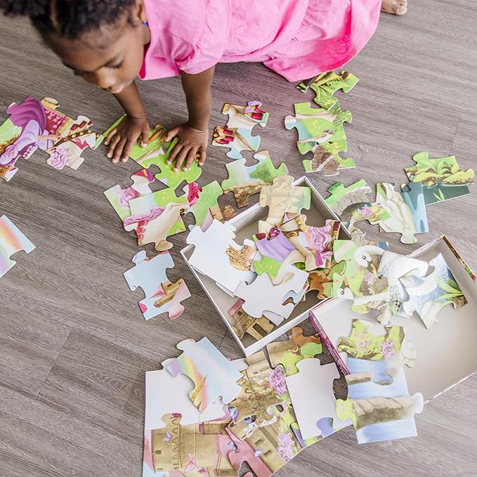 Melissa & Doug Fairy Tale Castle Jumbo Jigsaw Floor Puzzle (48 pcs, 2 x 3 feet) - FSC Certified