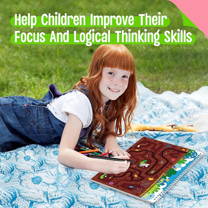 SpriteGru Search & Find Book, 15 Different Searching Games & 15 Fun Activity Games, Montessori Learning Toy Educational Game Travel Toys for Autism Sensory, Preschool, Girls and Boys Ages 3+