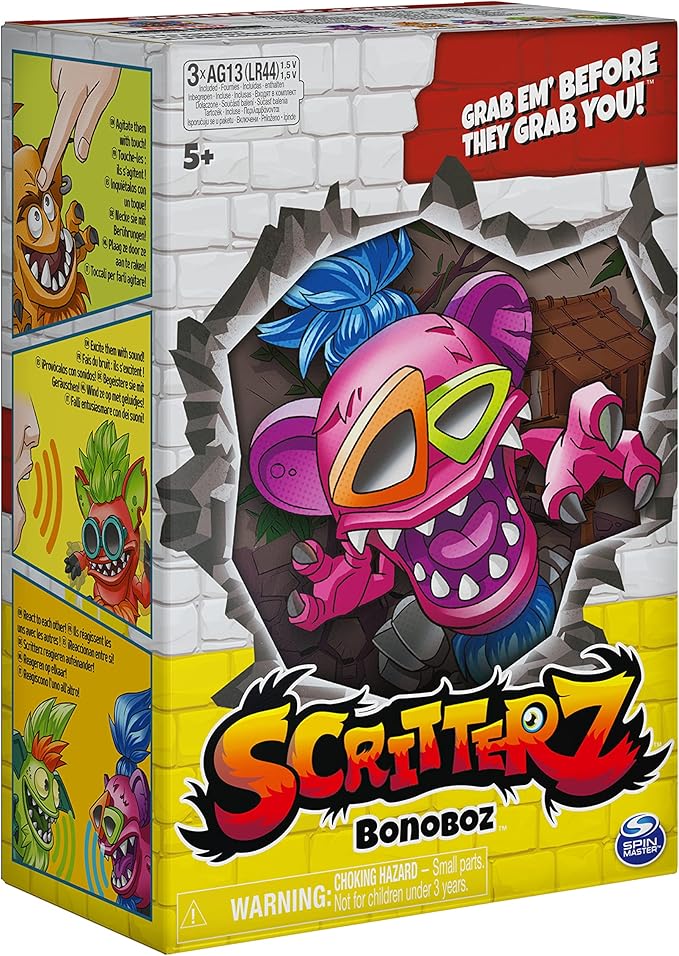 Scritterz, Bonoboz Interactive Collectible Jungle Creature Toy with Sounds and Movement, for Kids Aged 5 and up