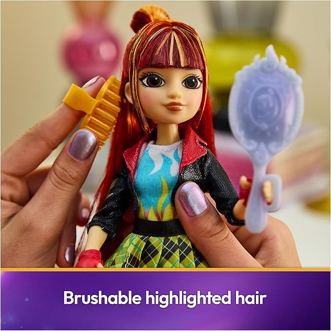 Unicorn Academy, Power of Friendship Valentina Doll, Easter Gifts Idea, Dolls & Unicorn Toys for Girls with Hand Mirror & 5 Fashion Accessories, 9.5”