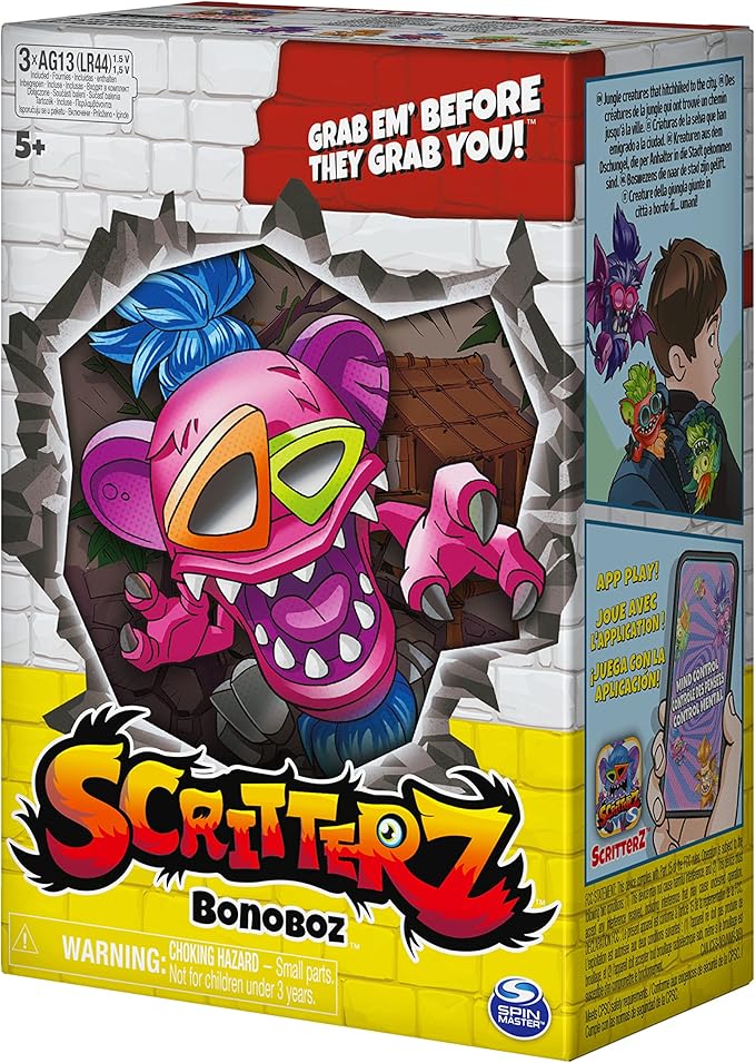 Scritterz, Bonoboz Interactive Collectible Jungle Creature Toy with Sounds and Movement, for Kids Aged 5 and up