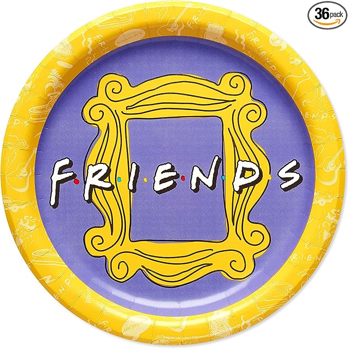 American Greetings Friends Party Supplies, Dinner Plates (36-Count)