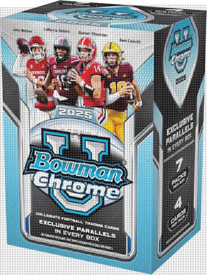 2025 Bowman University Chrome Football - Factory Sealed - Value Box