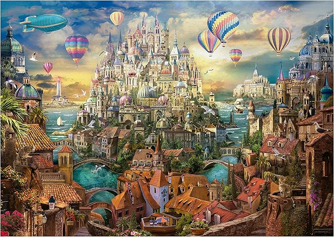 Educa - 8000 Piece Puzzle for Adults | City of Dreams. Includes Lost Part Service. from 14 Years Old (19570)