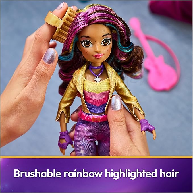Unicorn Academy, Power of Friendship Sophia Doll, Easter Gifts Idea, Dolls & Unicorn Toys for Girls, Includes Guitar & 6 Fashion Accessories, 9.5”