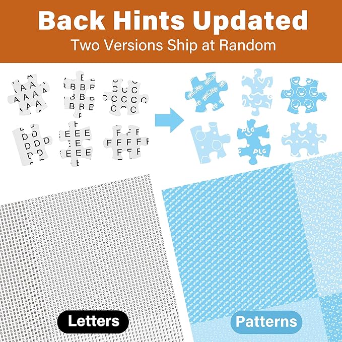 BenBen Puzzles for Adults 500 Pieces, Dogs' Dinner Party, Dog Jigsaw Puzzle with Letters or Patterns on Back, Funny Animal Puzzle, Challenging Puzzles for Family Game Night, Home Décor
