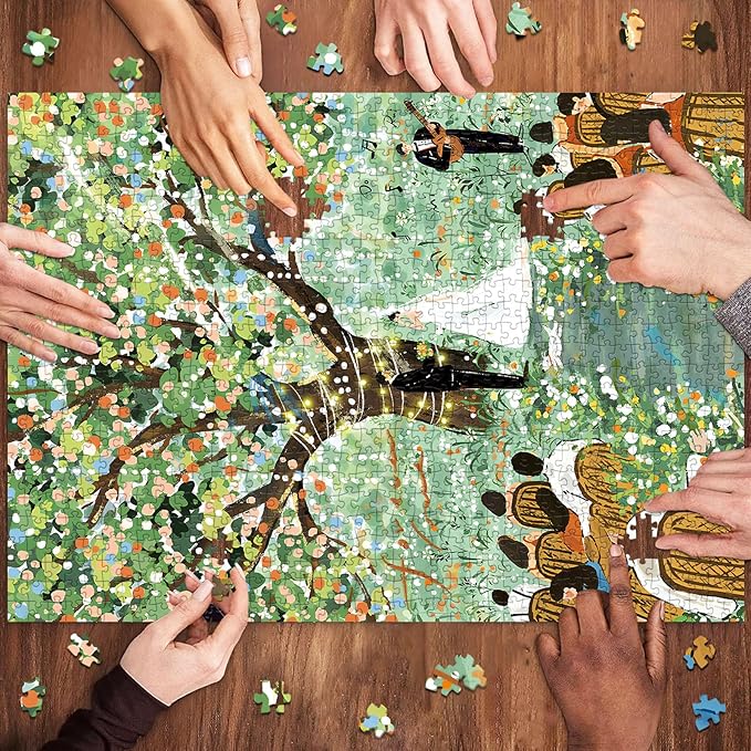 1000 Piece Puzzles for Adults, Wedding Puzzle, Romantic Wedding Jigsaw Puzzle 1000 Pieces for Adults Seniors, Fun Decor Challenging Couple Games Holiday Party Gifts -1:1 Poster