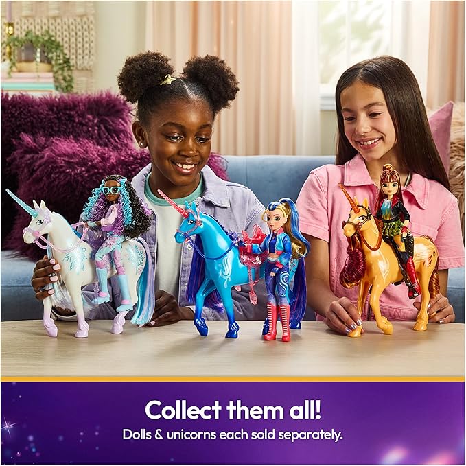 Unicorn Academy, Power of Friendship Isabel Doll, Easter Gifts Idea, Dolls & Unicorn Toys for Girls with Trophy, Medal & 5 Fashion Accessories, 9.5”