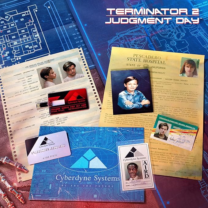 Doctor Collector: Terminator - The Connor Files Kit - Metal Collectible Box with 22 Exclusive Items, Immersive Experience, Licensed Movie Memorabilia