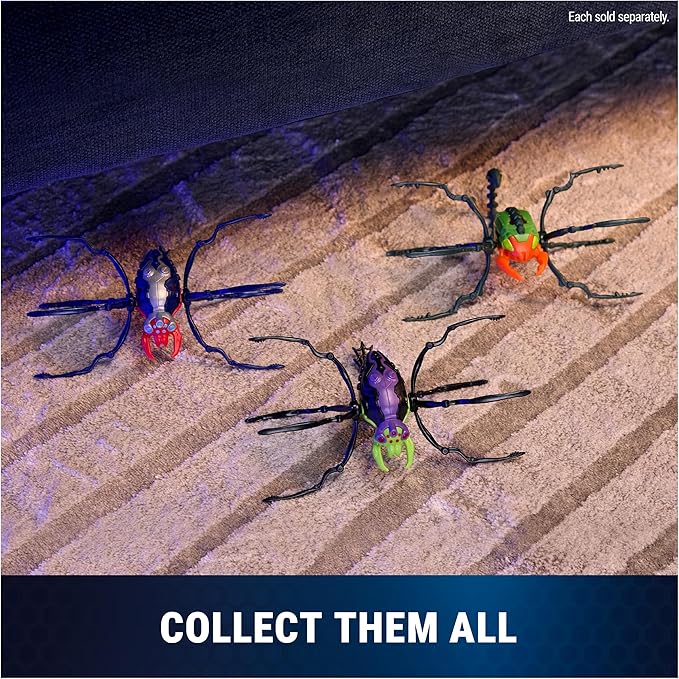 HEX Bots Skitter Bot Scorpion, Robotic Kids Toys with Insect-Like Movement for Indoor/Outdoor Play, Robot Toys for Boys & Girls Ages 4 & Up, Red