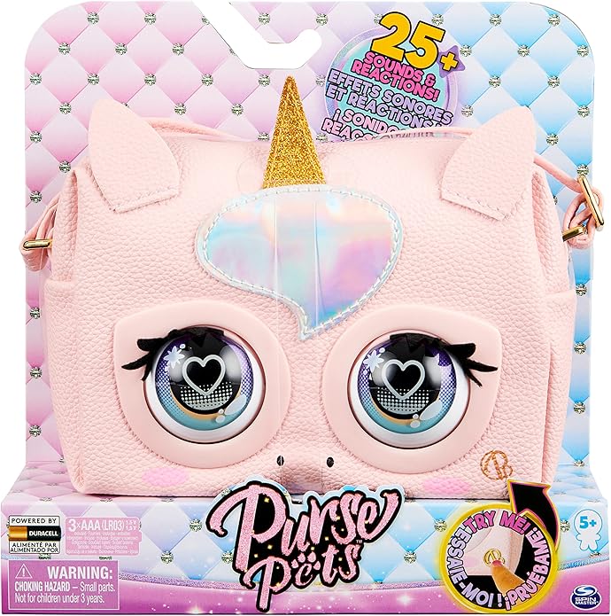 Purse Pets, Disney Minnie Mouse Officially Licensed Interactive Pet Toy & Kids Purse