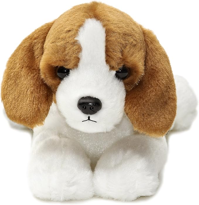 Aurora® Adorable Mini Flopsie™ Homer™ Stuffed Animal - Mini Companions Ready for Playful Adventures - for Kids All Ages, Toddlers, Adults, and Families - Brown 8 Inches