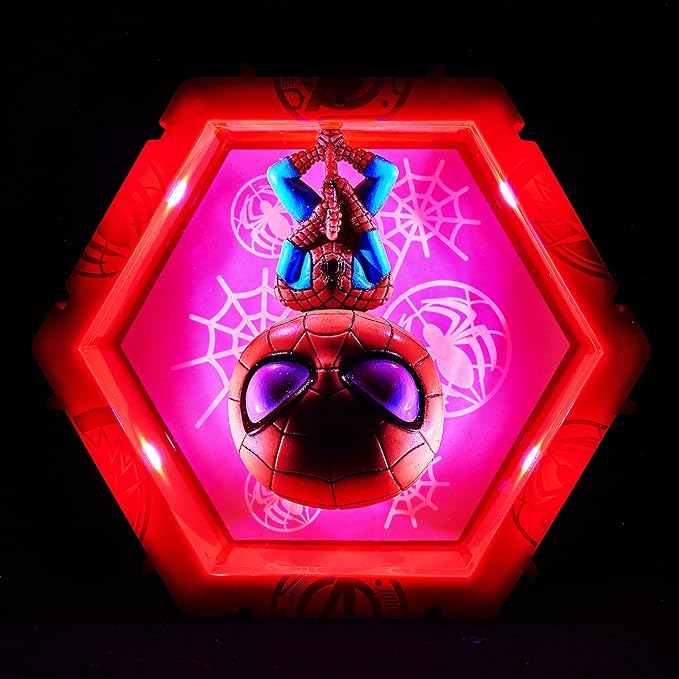 WOW! PODS Avengers Collection - Spider-Man | Superhero Light-Up Bobble-Head Figure | Official Marvel Collectable Toys & Gifts