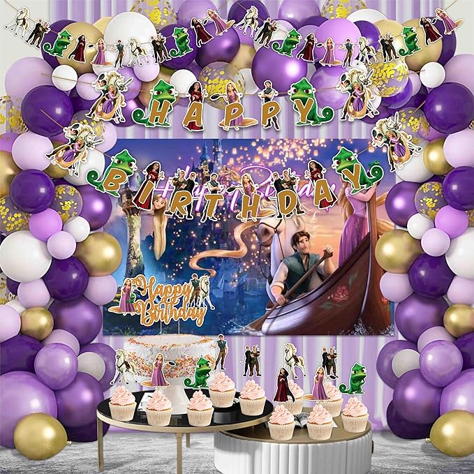 Seyal® Rapunzl Theme Birthday Party Supplies