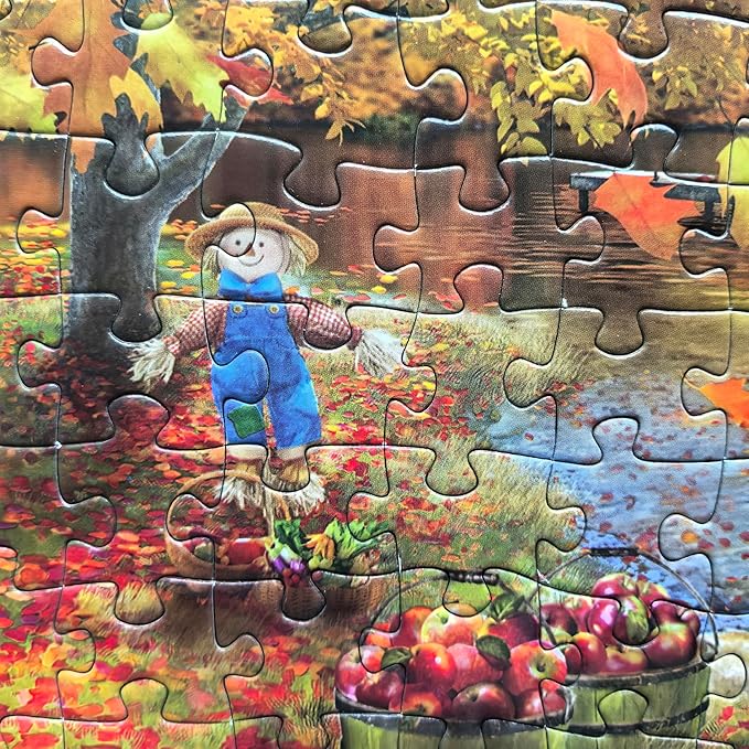 500 Piece Jigsaw Puzzles for Adults - Four Seasons | One Puzzle, Divided into Four Sections - Licensed by Chris Bigelow