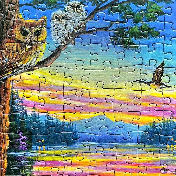 Artist Bridget Voth - 500 piece Puzzles for Adults Clearance - Jigsaw Puzzles - Lakeside Evening
