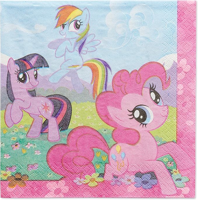 American Greetings My Little Pony Party Supplies, Paper Lunch Napkins (48-Count)
