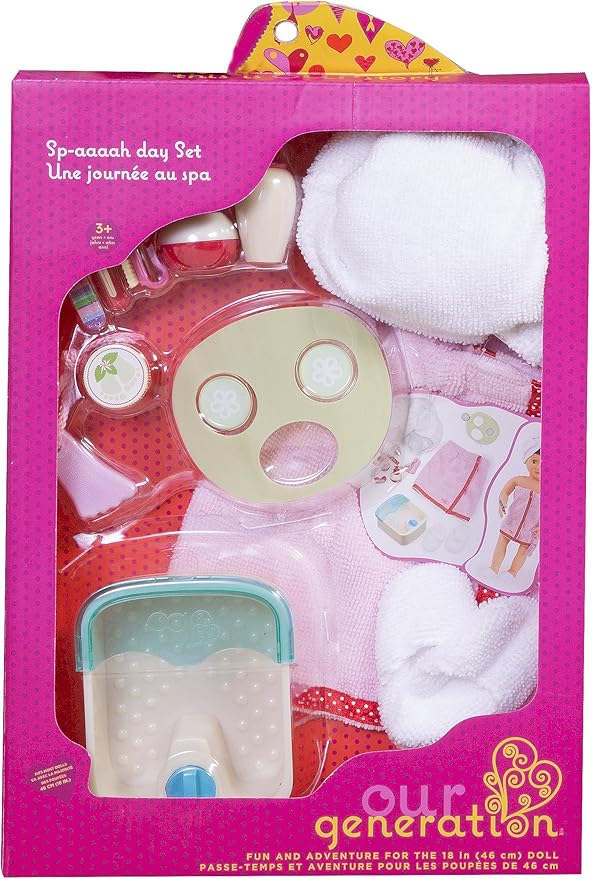 Our Generation by Battat- Sp-Aaaah Day Set- Toys, Doll Clothes & Accessories for 18" Dolls- Ages 3 Years & Up, Brown/A