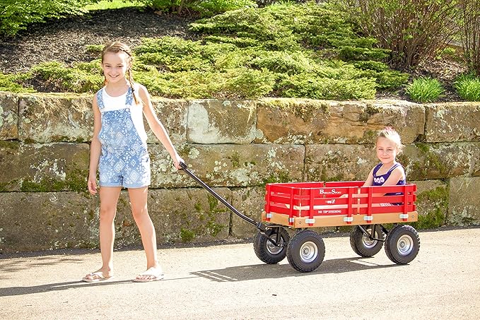 Berlin Flyer Sport Wagon - Model F410 - Amish Made in Ohio, USA - 10" No-Flat Tires (Orange)