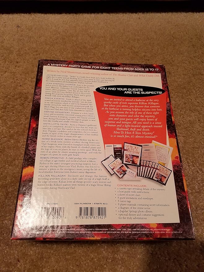 How to Host a Teen Mystery: Barbecue with the Vampire