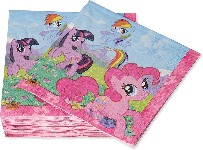 American Greetings My Little Pony Party Supplies, Paper Lunch Napkins (48-Count)