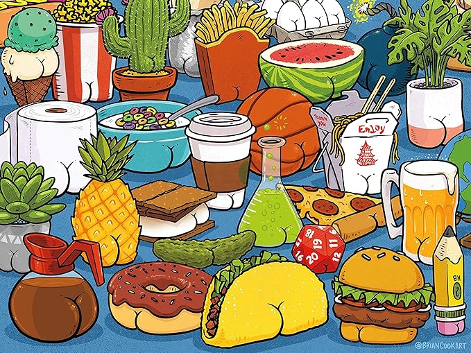 Ceaco - Brian Cook - Butts on Things - 500 Piece Jigsaw Puzzle